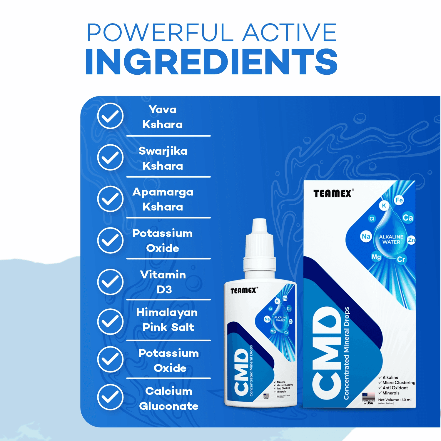 CMD Water Drop, Concentrated Mineral Drops, Alkaline Water – image 5